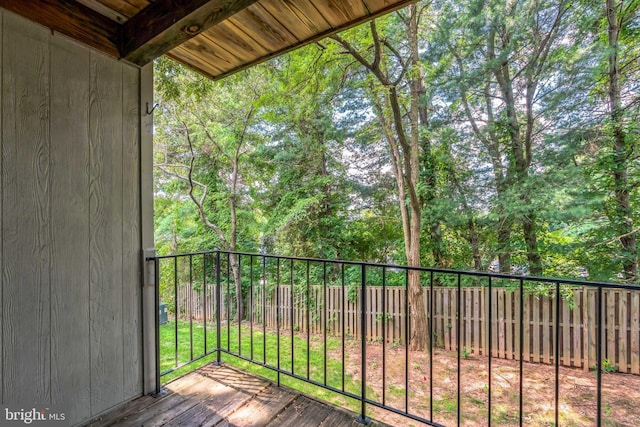 7743 Inversham Dr Unit 197, Falls Church, VA 22042 - view of wooden balcony featuring a deck