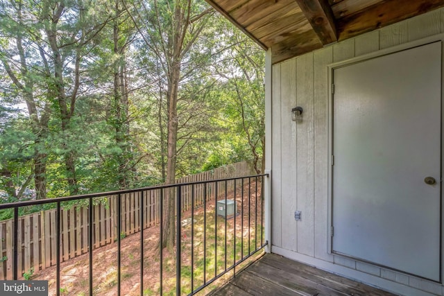 7743 Inversham Dr Unit 197, Falls Church, VA 22042 - balcony with a wooded view