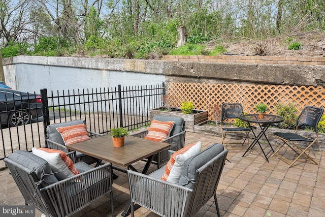 2738 Tilton St, Philadelphia, PA 19134 - view of patio with fence and outdoor dining space