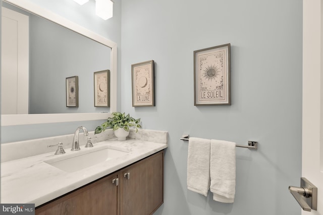 bathroom featuring vanity