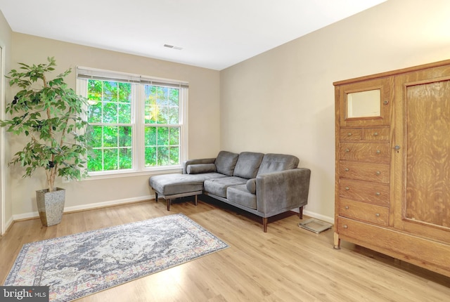 7117 Stanchion Ln, Burke, VA 22015 - living room with light wood-style flooring and baseboards