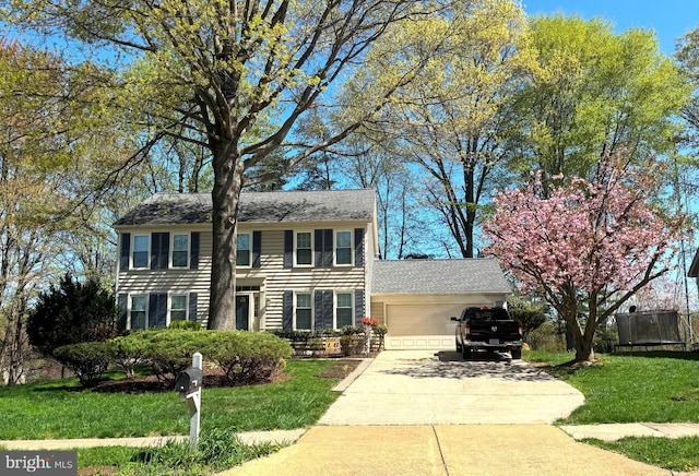 7117 Stanchion Ln, Burke, VA 22015 - colonial-style house featuring driveway and an attached garage