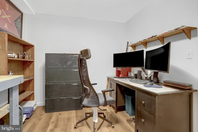 7117 Stanchion Ln, Burke, VA 22015 - office with light wood-style floors