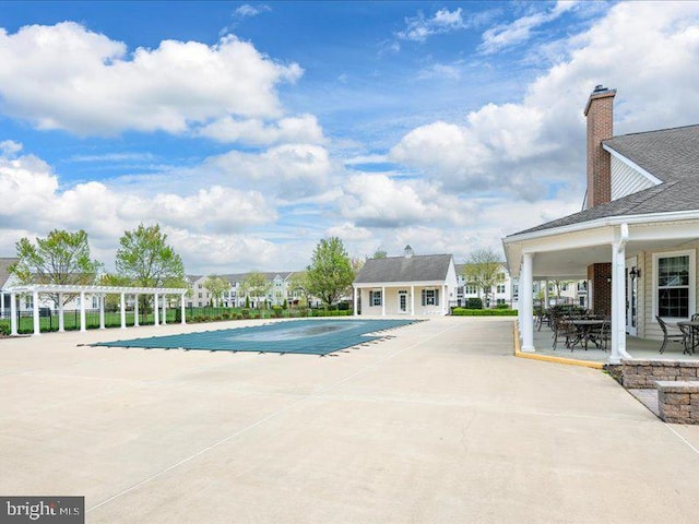 139 Gazebo Ln, Middletown, DE 19709 - view of swimming pool with a pergola, a fenced in pool, a patio area, and an outdoor structure