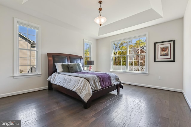 3419 Pocahontas Dr, Edgewater, MD 21037 - bedroom with baseboards and dark wood-style flooring