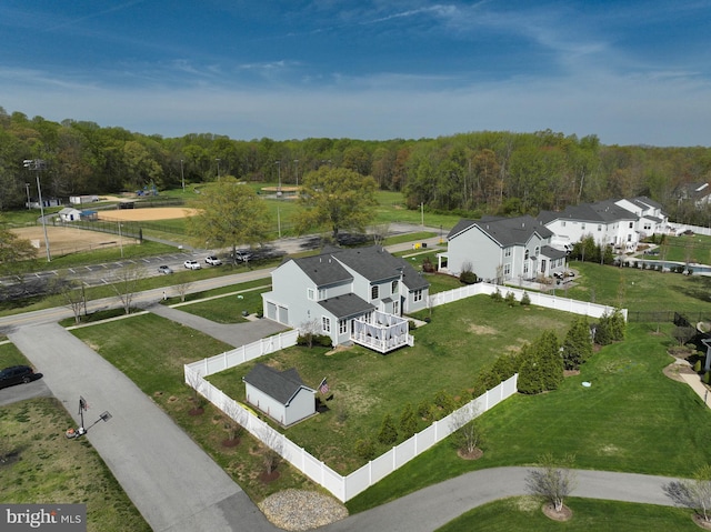 3419 Pocahontas Dr, Edgewater, MD 21037 - bird's eye view with a view of trees