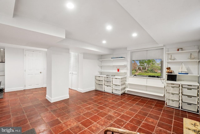 3213 Jocelyn St NW, Washington, DC 20015 - finished basement featuring recessed lighting and baseboards