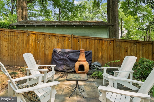 3213 Jocelyn St NW, Washington, DC 20015 - fenced backyard featuring a patio area and area for grilling