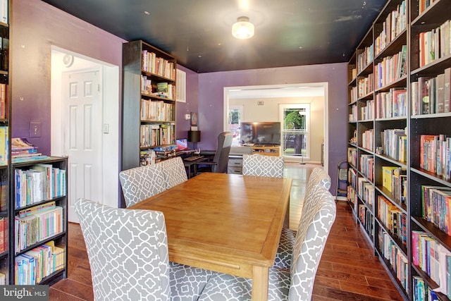 dining room featuring wood finished floors
