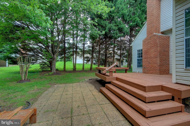 13434 Fairland Park Dr, Silver Spring, MD 20904 - view of patio / terrace featuring a wooden deck