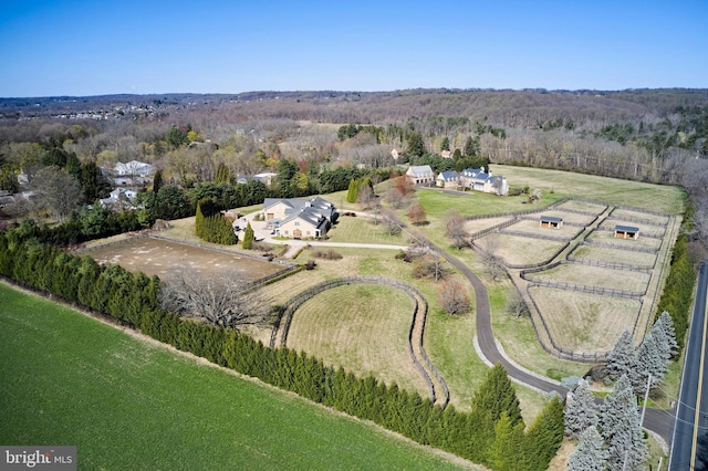 2727 Aquetong Rd, New Hope, PA 18938 - birds eye view of property with a view of trees