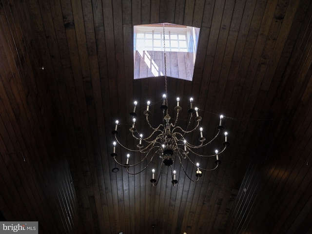 2727 Aquetong Rd, New Hope, PA 18938 - room details with an inviting chandelier