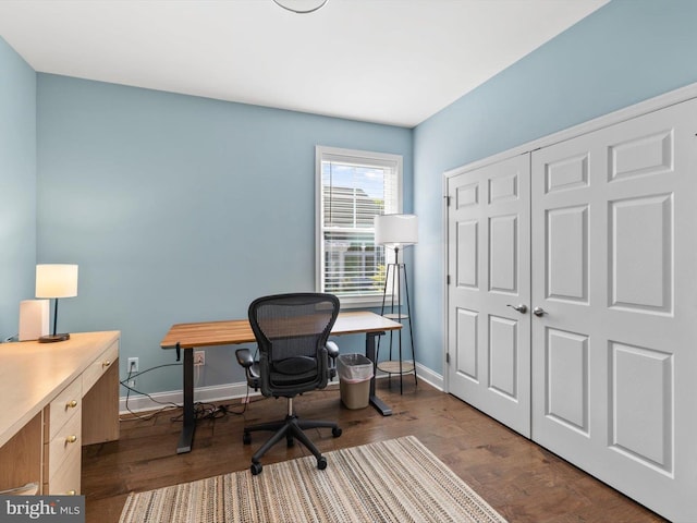 32953 Shadeland Ave, Millsboro, DE 19966 - office space featuring baseboards and dark wood finished floors