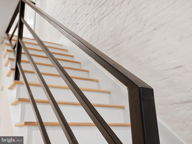 view of stairway