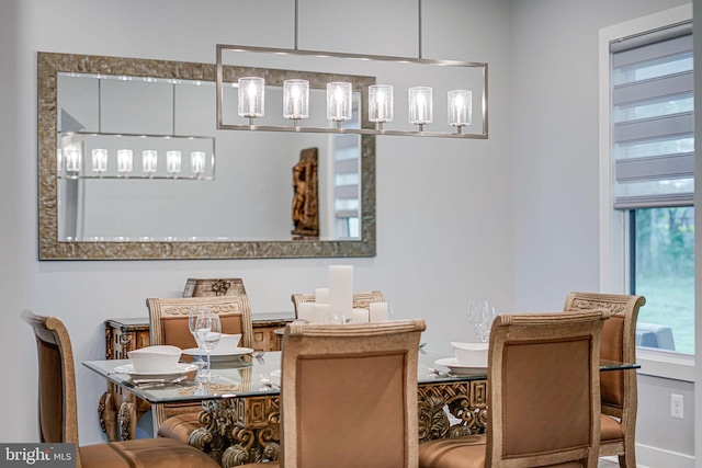 view of dining room