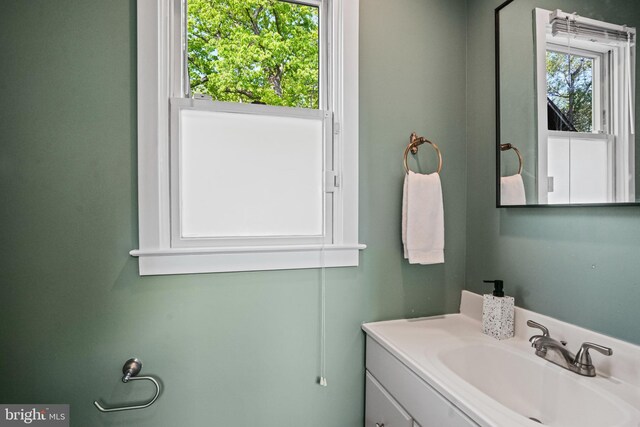 bathroom with vanity