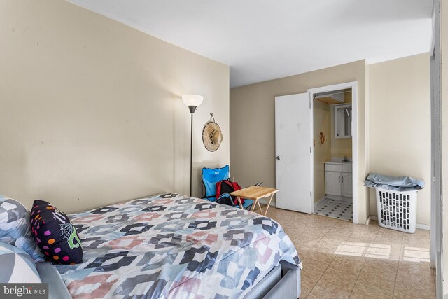 bedroom with ensuite bathroom