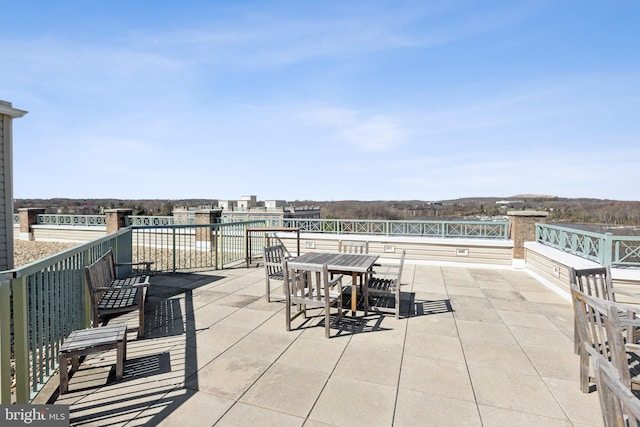 820 Belmont Bay Dr Unit 405, Woodbridge, VA 22191 - view of patio / terrace featuring outdoor dining area