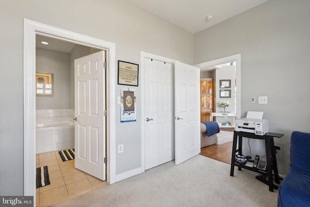820 Belmont Bay Dr Unit 405, Woodbridge, VA 22191 - tiled office featuring carpet and baseboards