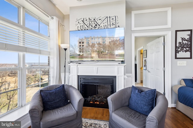 820 Belmont Bay Dr Unit 405, Woodbridge, VA 22191 - interior space featuring wood finished floors and a fireplace
