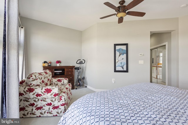 820 Belmont Bay Dr Unit 405, Woodbridge, VA 22191 - carpeted bedroom featuring a ceiling fan