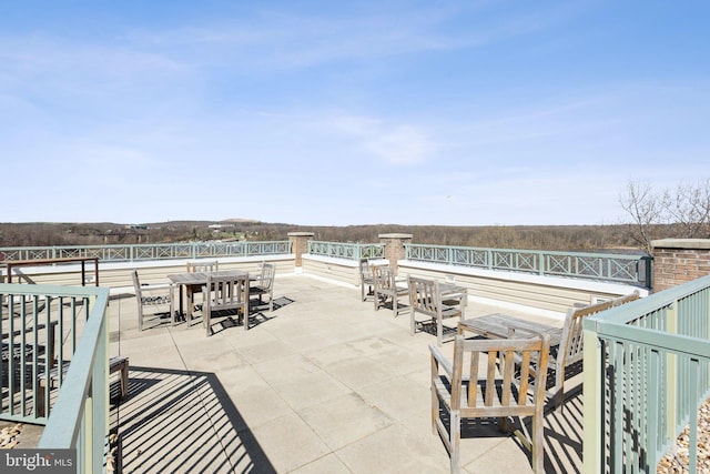 820 Belmont Bay Dr Unit 405, Woodbridge, VA 22191 - view of patio featuring outdoor dining area
