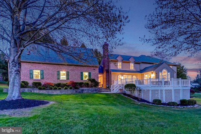 14712 Manor Rd, Phoenix, MD 21131 - view of front of property with a chimney and a lawn