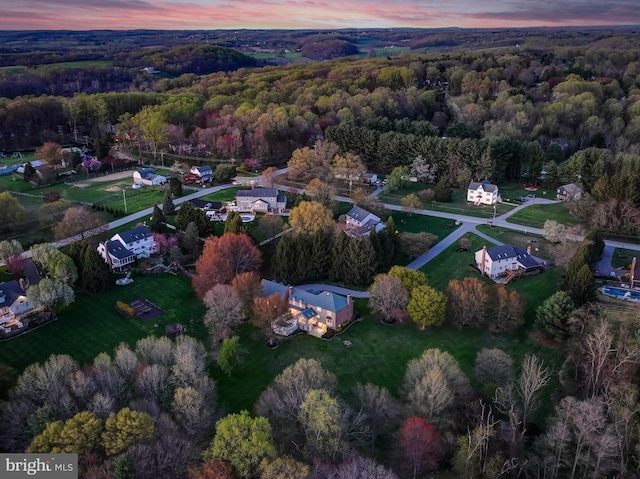 14712 Manor Rd, Phoenix, MD 21131 - aerial view at dusk of a view of trees