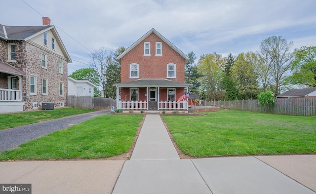 718 Walnut St, Royersford, PA 19468 - view of front of house featuring a porch and cooling unit