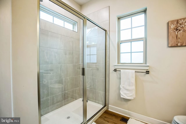 9008 Waller Tree Way, Upper Marlboro, MD 20772 - full bath featuring visible vents, toilet, a stall shower, and baseboards