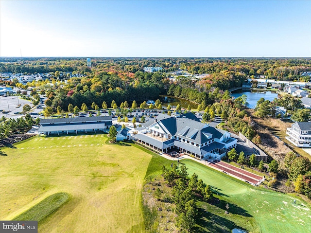 bird's eye view featuring view of golf course