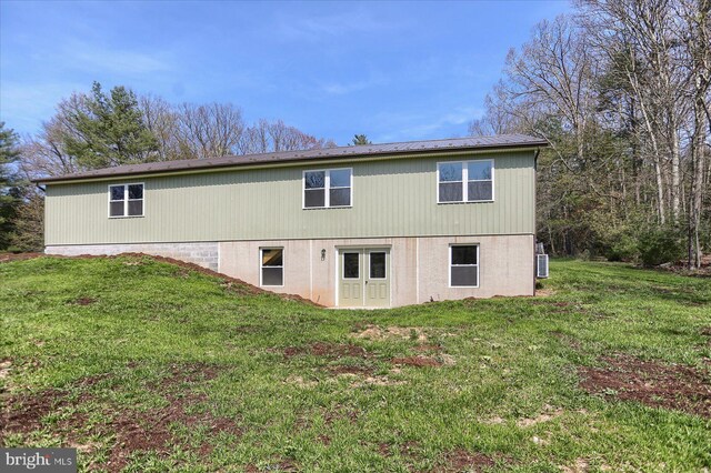 3497 New Lancaster Valley Rd, Milroy, PA 17063 - view of home's exterior featuring metal roof and a yard