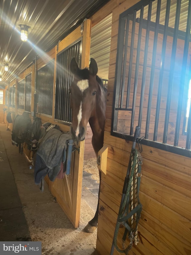 view of stable with heating fuel