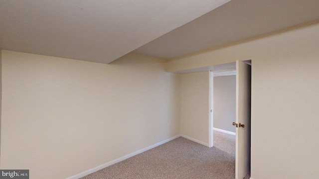 1550 Beacon St, Keyser, WV 26726 - finished below grade area with baseboards and light carpet