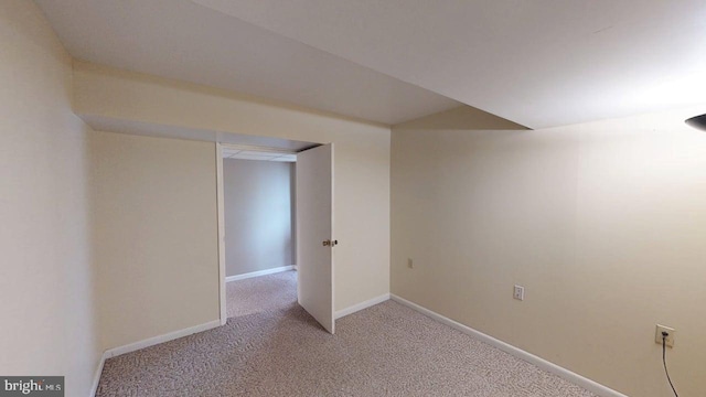 1550 Beacon St, Keyser, WV 26726 - finished basement featuring light colored carpet and baseboards