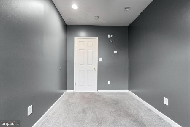 4626 Kavon Ave, Baltimore, MD 21206 - carpeted spare room featuring baseboards and recessed lighting