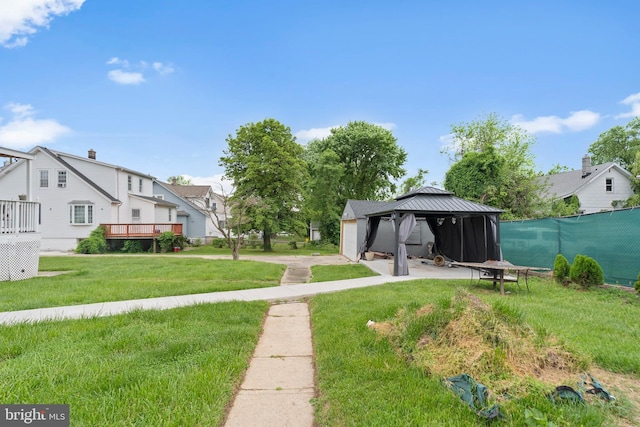 4626 Kavon Ave, Baltimore, MD 21206 - view of yard featuring a gazebo and fence