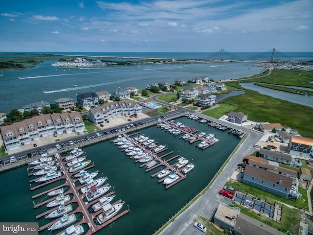 11 Marina View Ct Unit A-6, Bethany Beach, DE 19930 - drone / aerial view featuring a water view