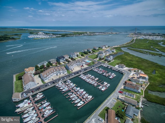 11 Marina View Ct Unit A-6, Bethany Beach, DE 19930 - birds eye view of property with a water view