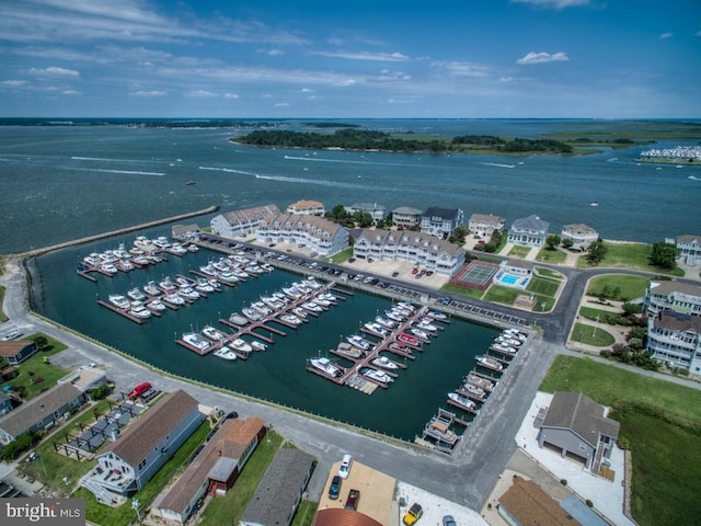 11 Marina View Ct Unit A-6, Bethany Beach, DE 19930 - drone / aerial view with a water view