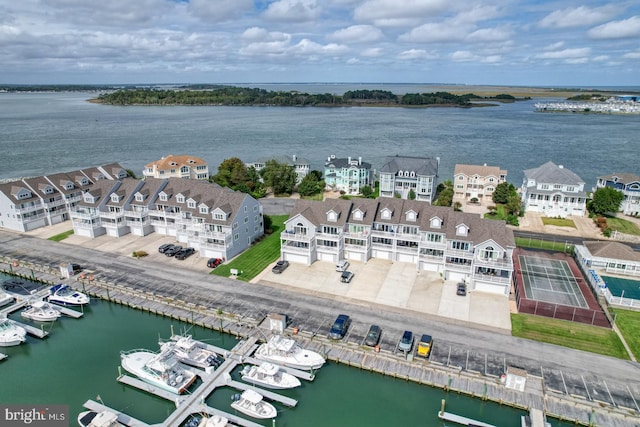 11 Marina View Ct Unit A-6, Bethany Beach, DE 19930 - aerial view featuring a water view