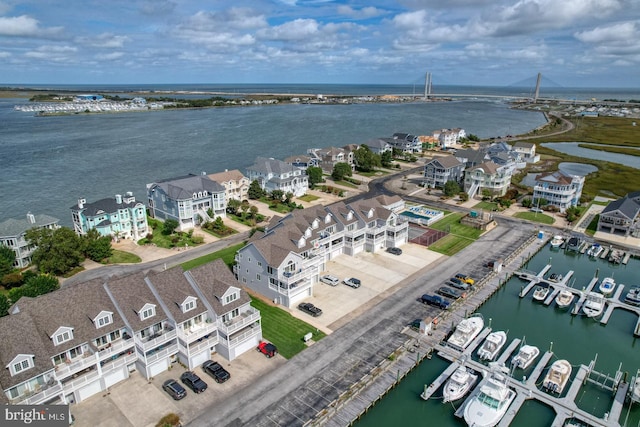 11 Marina View Ct Unit A-6, Bethany Beach, DE 19930 - bird's eye view with a water view
