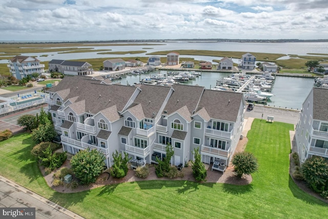 11 Marina View Ct Unit A-6, Bethany Beach, DE 19930 - bird's eye view with a water view