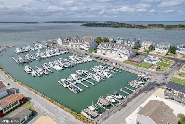 11 Marina View Ct Unit A-6, Bethany Beach, DE 19930 - aerial view featuring a water view
