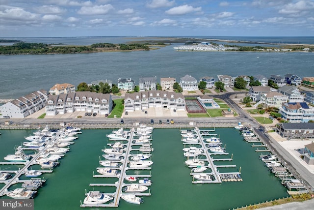 11 Marina View Ct Unit A-6, Bethany Beach, DE 19930 - aerial view featuring a water view