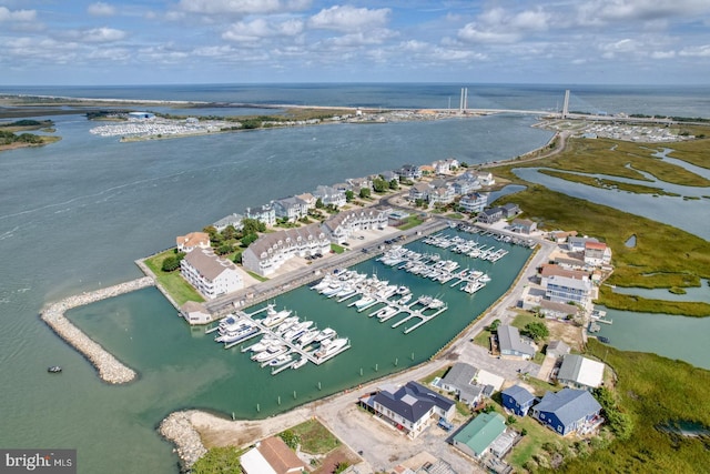 11 Marina View Ct Unit A-6, Bethany Beach, DE 19930 - drone / aerial view with a water view