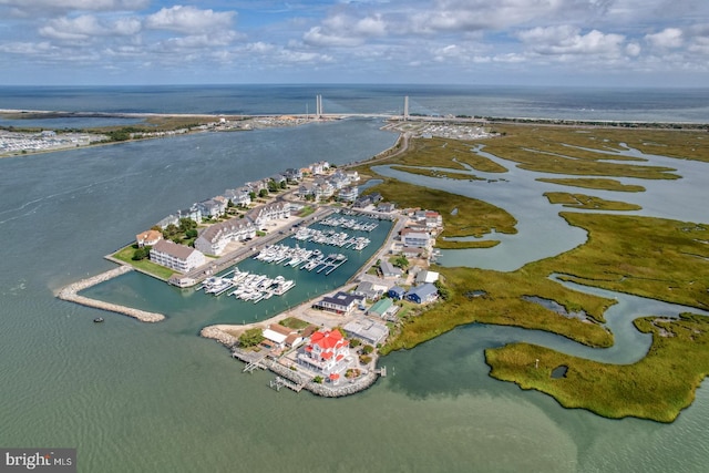 11 Marina View Ct Unit A-6, Bethany Beach, DE 19930 - bird's eye view featuring a water view