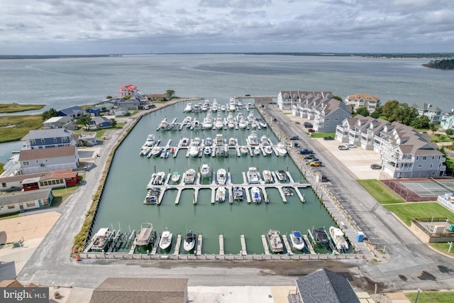 11 Marina View Ct Unit A-6, Bethany Beach, DE 19930 - drone / aerial view featuring a water view