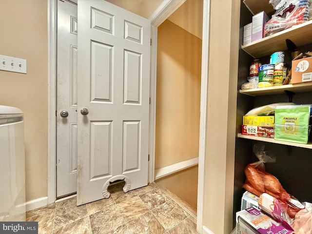view of storage area