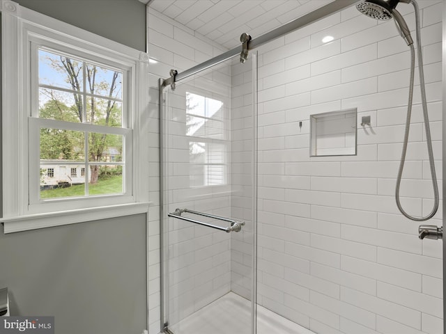 12943 Harford Rd, Hydes, MD 21082 - bathroom with a shower stall and healthy amount of natural light